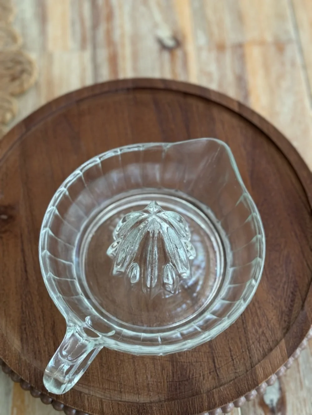 Vintage Glass Citrus Juicer